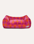 Premium Plush Sofa Dog Bed – Vibrant Polka Dot