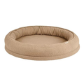 Premium Botanical Floral Donut Dog Bed – Vibrant Retro Blossom