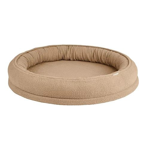 Premium Botanical Floral Donut Dog Bed – Vibrant Retro Blossom